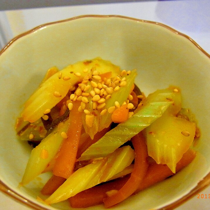 セロリのお惣菜~食べるラー油バージョン~